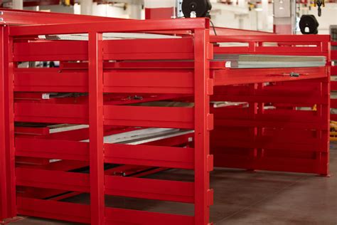 sheet metal storage|roll out steel storage racks.